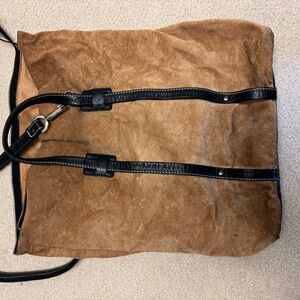 Catherine Loret Suede Back Pack Style Purse
